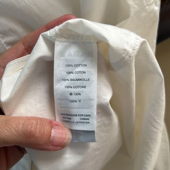 NWT J Crew Cotton poplin Shirt Dress Small - Picture 5 of 6
